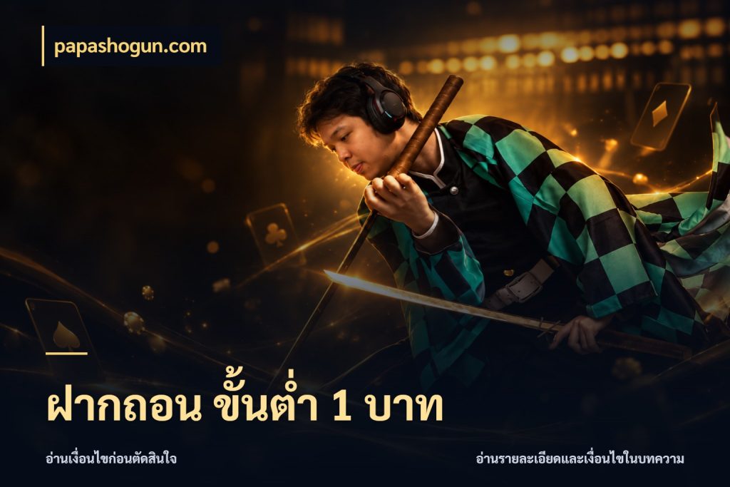 ฝากถอน ขั้นต่ำ 1 บาท papashogun.com จัดจังหวะสนุกให้เข้ากับงบที่ตั้งไว้