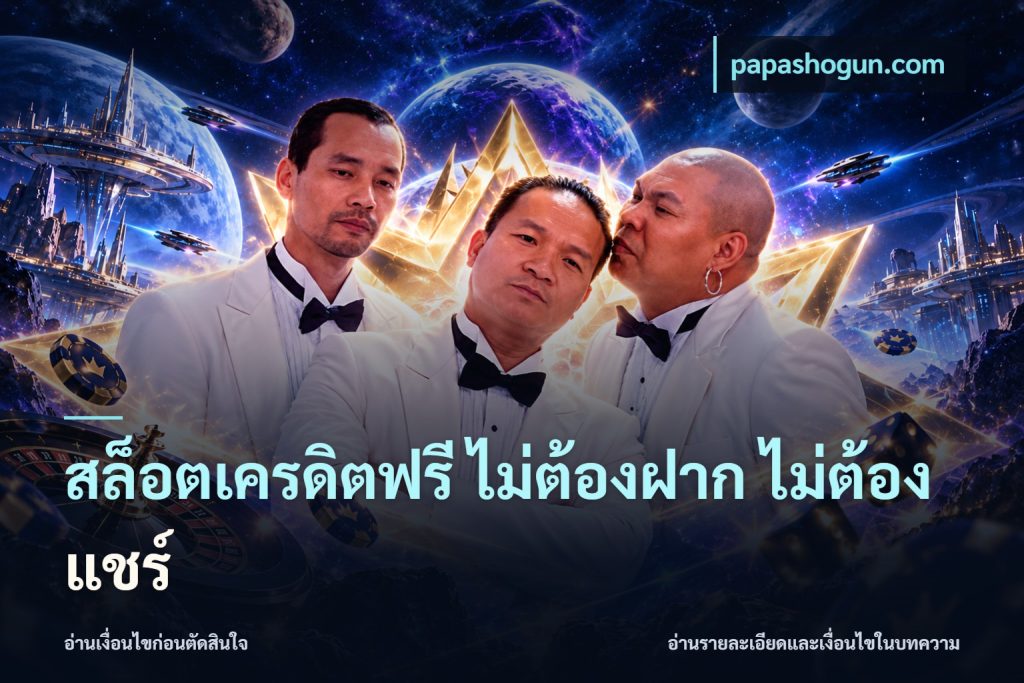 สล็อตเครดิตฟรี ไม่ต้องฝาก ไม่ต้องแชร์