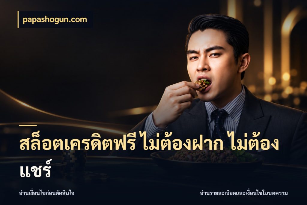 สล็อตเครดิตฟรี ไม่ต้องฝาก ไม่ต้องแชร์ เปิดประเด็นเครดิตฟรีสำหรับคนชอบลุ้น ในมุม papashogun.com