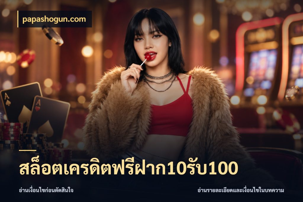 สล็อตเครดิตฟรีฝาก10รับ100 จับคู่โบนัสกับสไตล์เกมที่ชอบ ในมุม papashogun.com