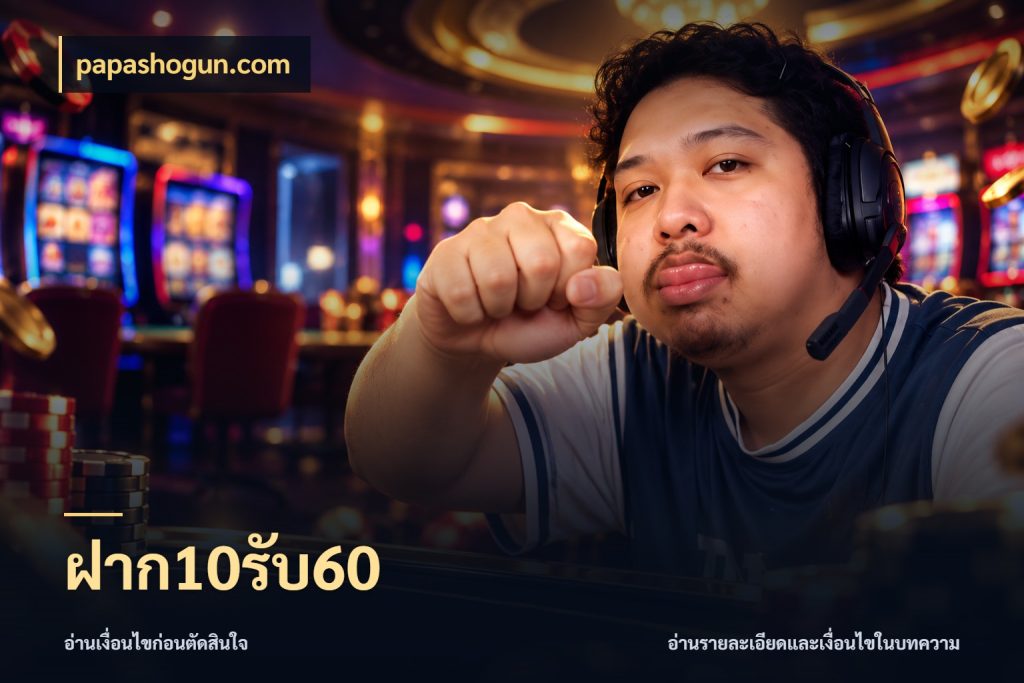 ฝาก10รับ60 สายโบนัสเลือกจังหวะสนุกได้อย่างไร กับ papashogun.com