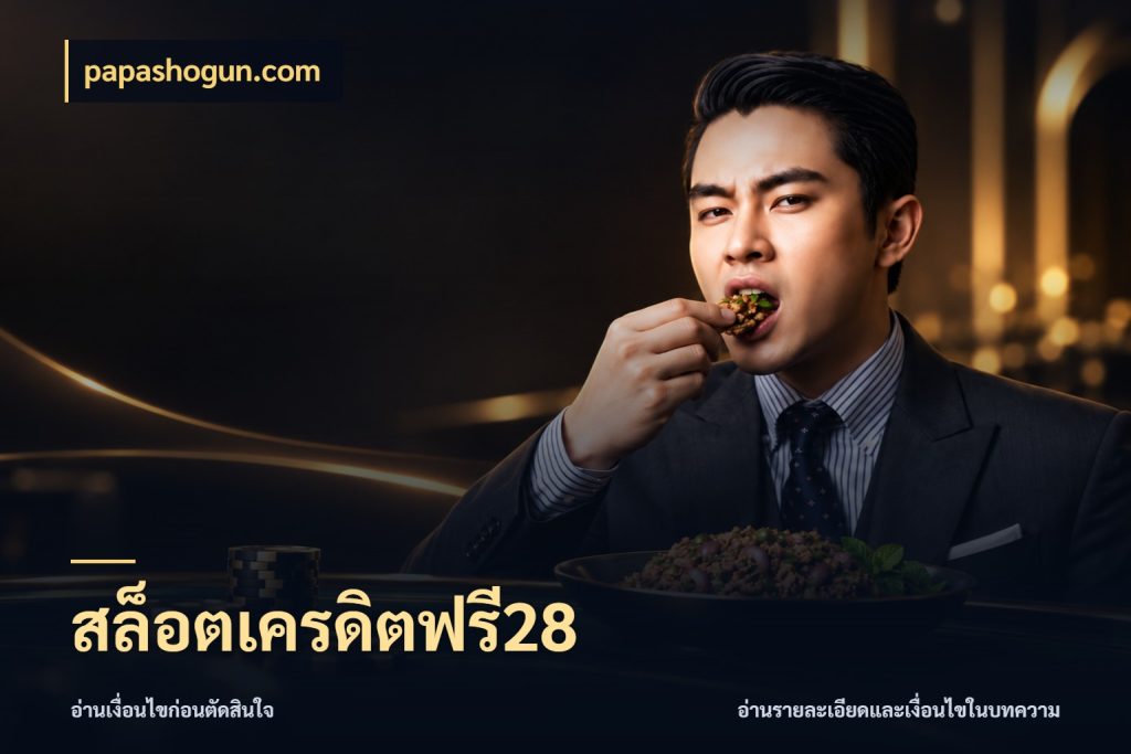 สล็อตเครดิตฟรี28 รู้จักยอดและขอบเขตของเครดิตฟรี ในมุม papashogun.com